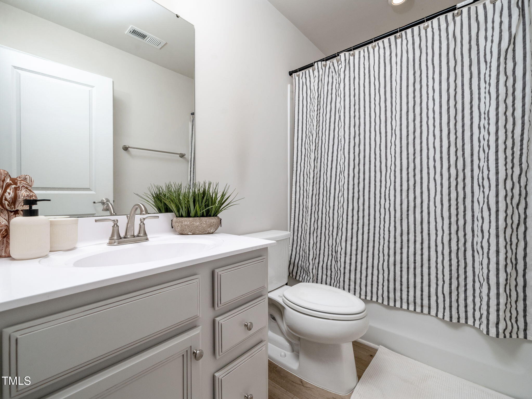 6429 Pathfinder Way Raleigh, NC 27616 - Photo 15 of 18 a bathroom with a sink a toilet and mirror