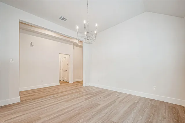 wooden floor in an empty room