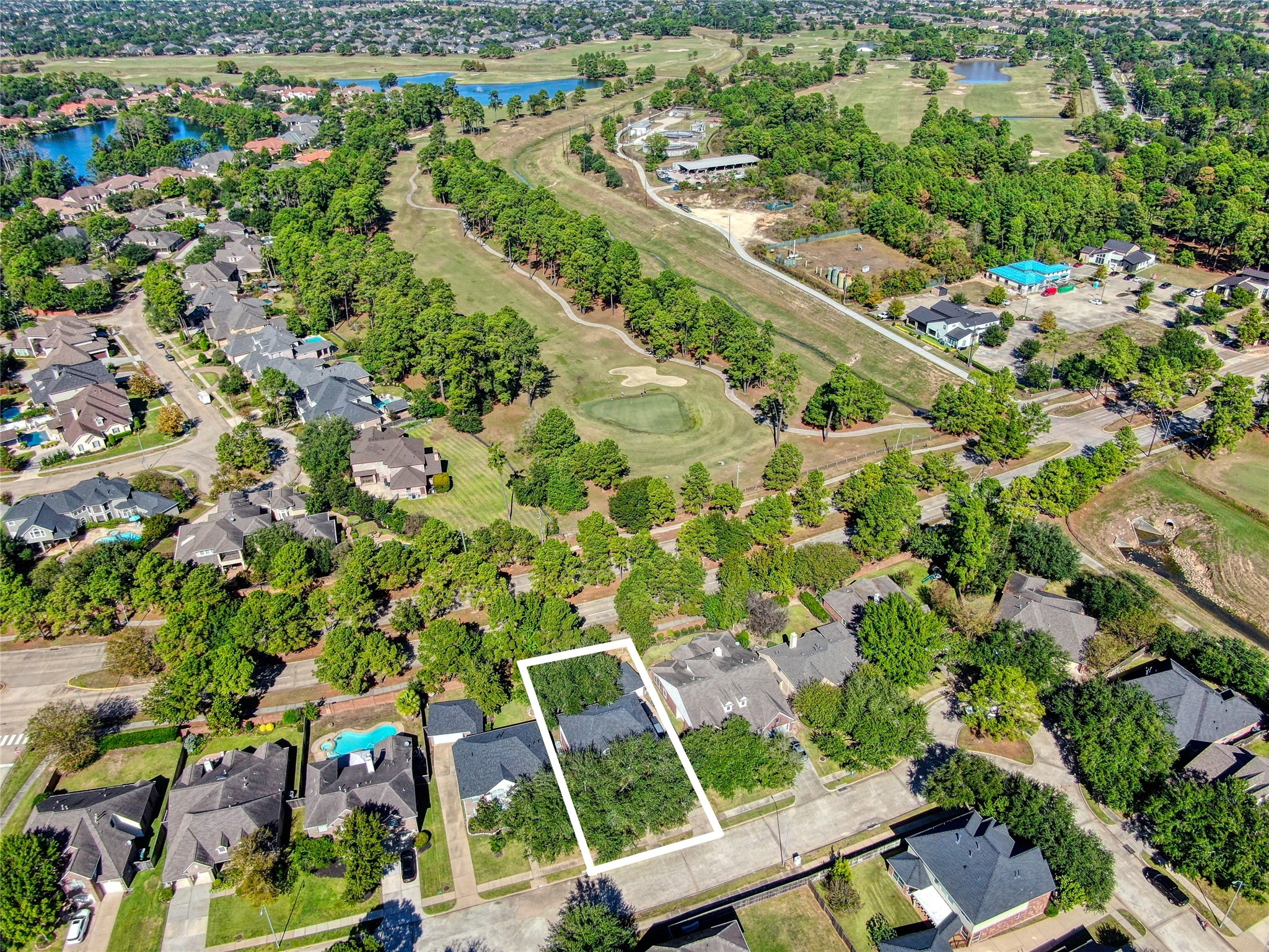 9114 Kirkstone Drive Spring, TX 77379 - Photo 30 of 31 an aerial view of residential houses with outdoor space and street view