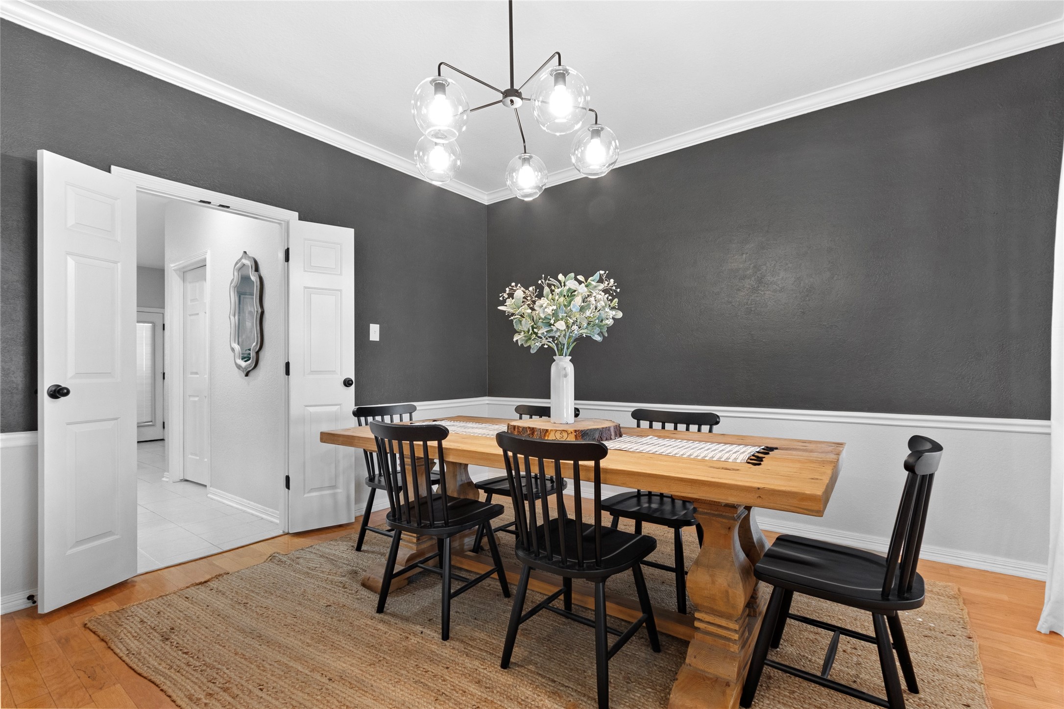 9114 Kirkstone Drive Spring, TX 77379 - Photo 7 of 31 a view of a dining room with furniture and chandelier