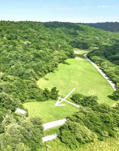 a view of an ocean from a yard