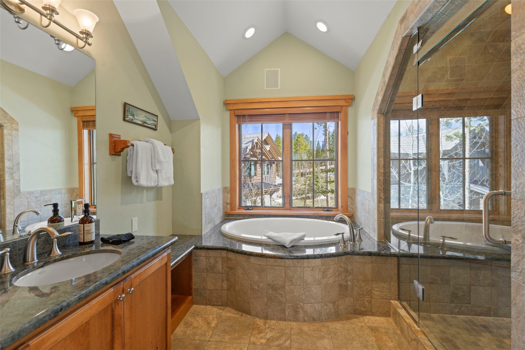 317 Timbertrail Road Breckenridge, CO 80424 - Photo 36 of 50 a large bathroom with a large tub and sink