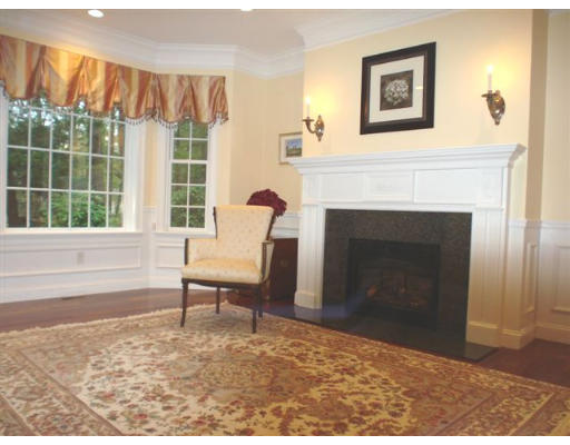 125 Conant Road Weston, MA 02493 - Photo 8 of 16 a living room with furniture and a fireplace