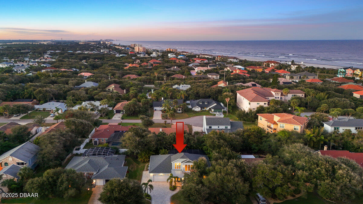 54 Ocean Way Drive Ponce Inlet, FL 32127 - Photo 66 of 76 an aerial view of a city with lots of residential buildings