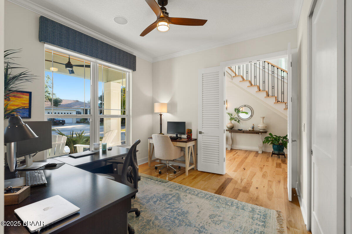 54 Ocean Way Drive Ponce Inlet, FL 32127 - Photo 9 of 76 a living room with furniture and a wooden floor