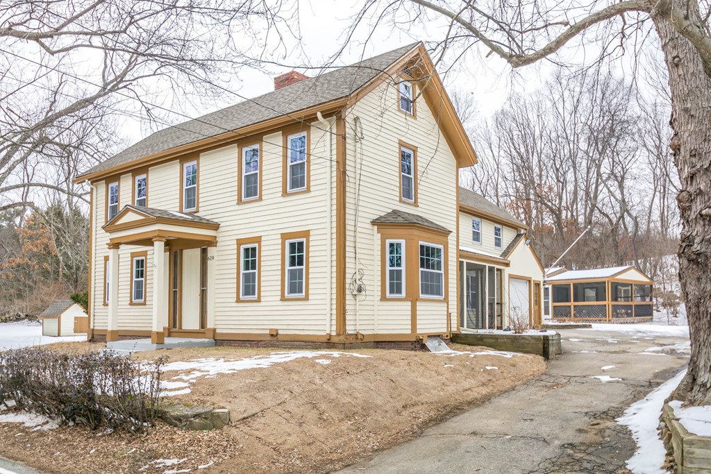 619 Main Street Boxford, MA 01921 - Photo 29 of 29 a view of a white house with a large tree