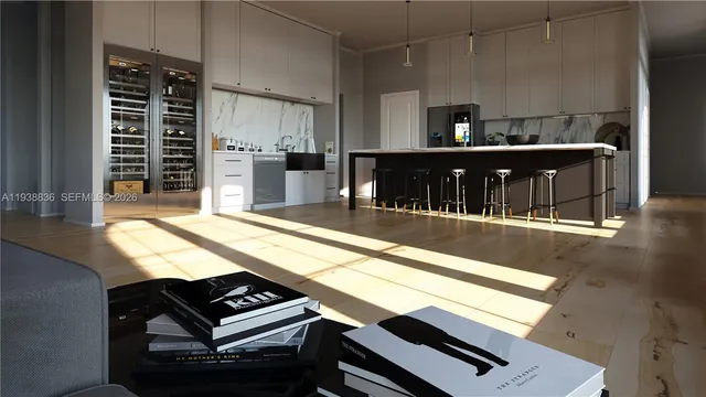 a view of kitchen and counter top