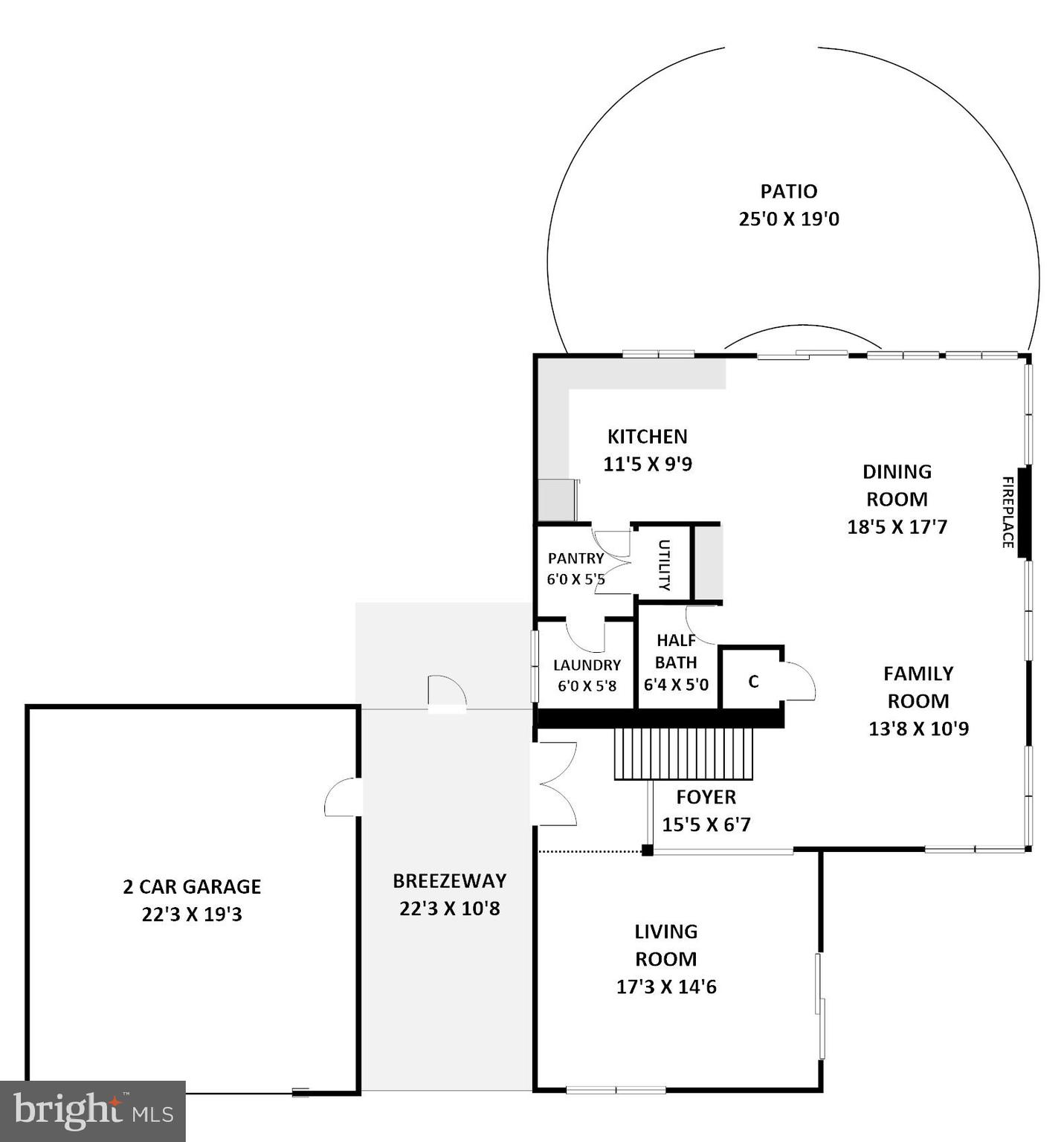 9132 Tulip Grove Road Gaithersburg, MD 20879 - Photo 56 of 57 Main Level Floor Plan