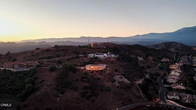 a view of city and a mountain