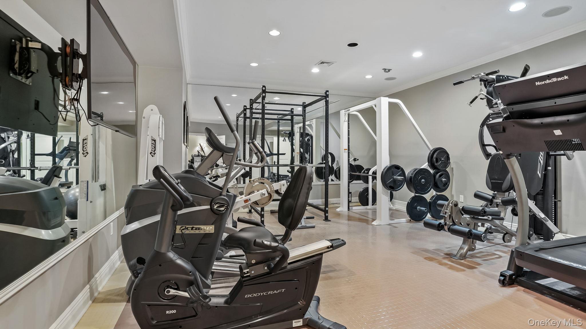 4 Hageman Court Katonah, NY 10536 - Photo 36 of 47 a view of a room with gym equipment