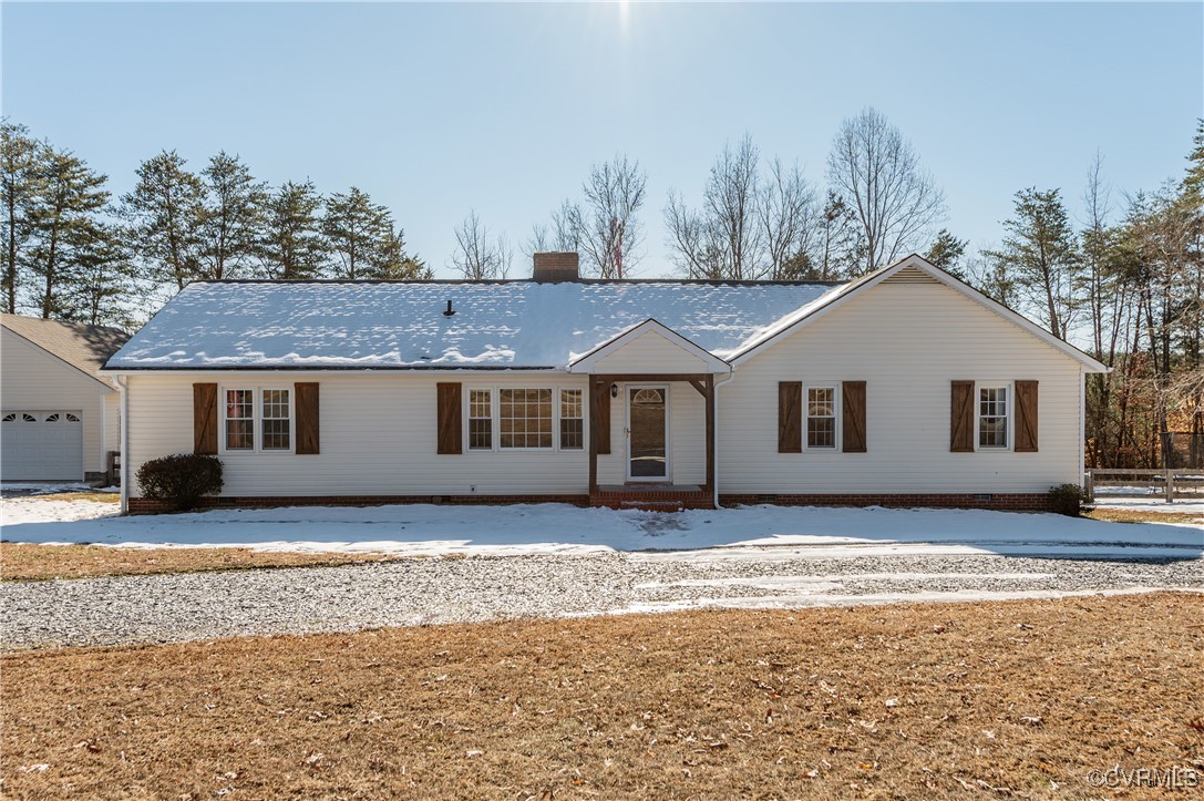 277 Frenchs Store Road Cumberland, VA 23040 - Photo 1 of 1 View of ranch-style home