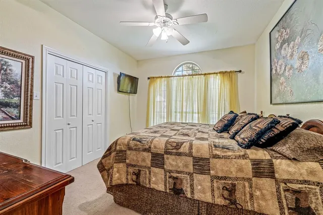 a backyard of a house with seating space