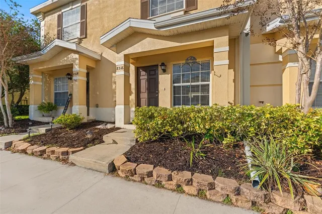 a front view of a house