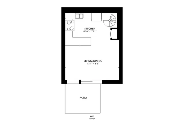 a picture of a bench in front of a wall