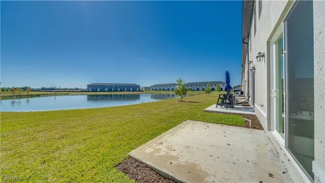 a view of a swimming pool and an ocean