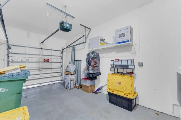 a view of a storage in a room