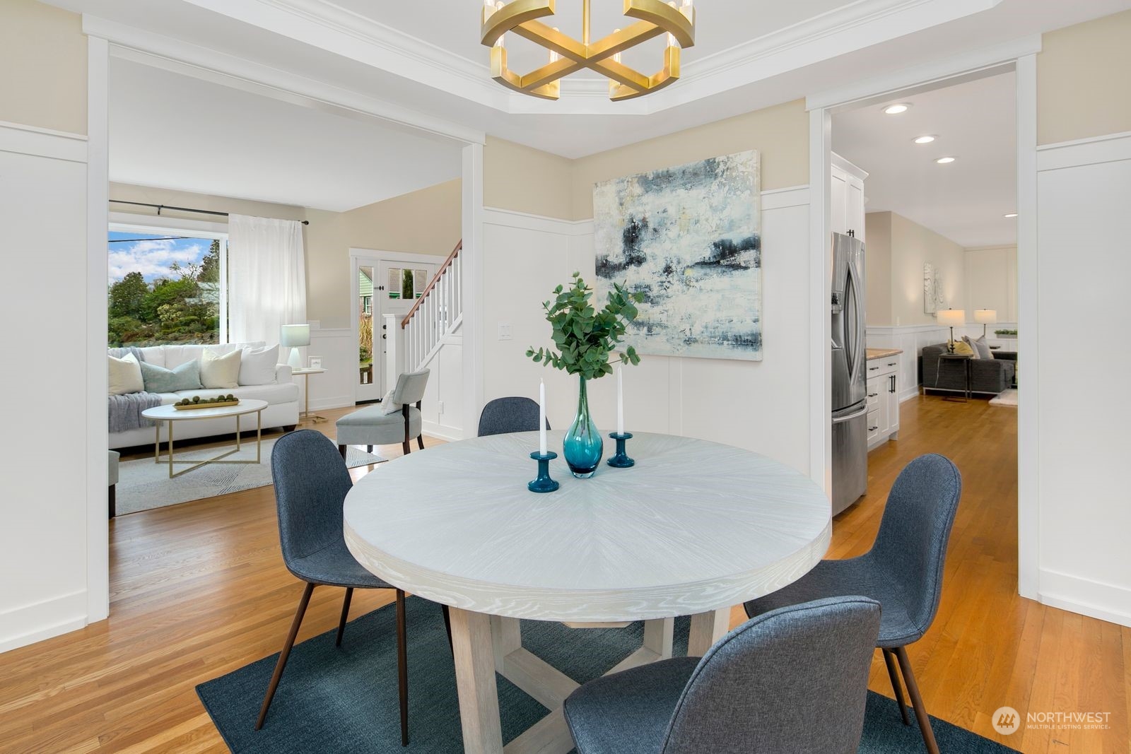 3616 Northeast 65th Street Seattle, WA 98115 - Photo 19 of 40 a view of a dining room with furniture and wooden floor