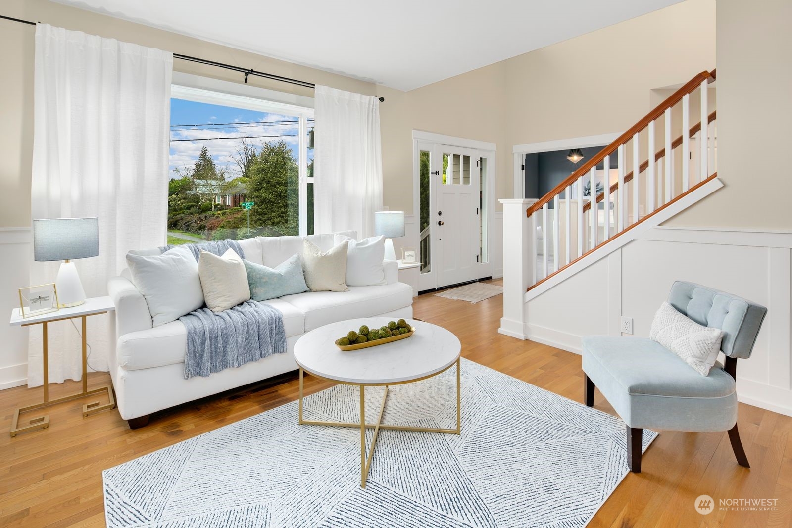 3616 Northeast 65th Street Seattle, WA 98115 - Photo 21 of 40 a living room with furniture and a rug