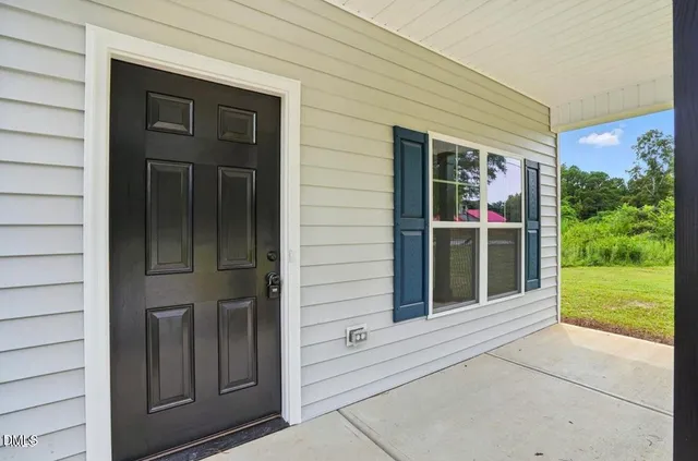 a view of front door of house