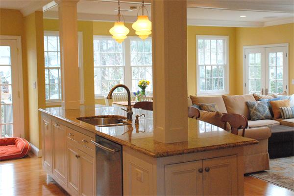 43 River Glen Road Wellesley, MA 02481 - Photo 7 of 20 a kitchen with a granite countertop sink and natural light