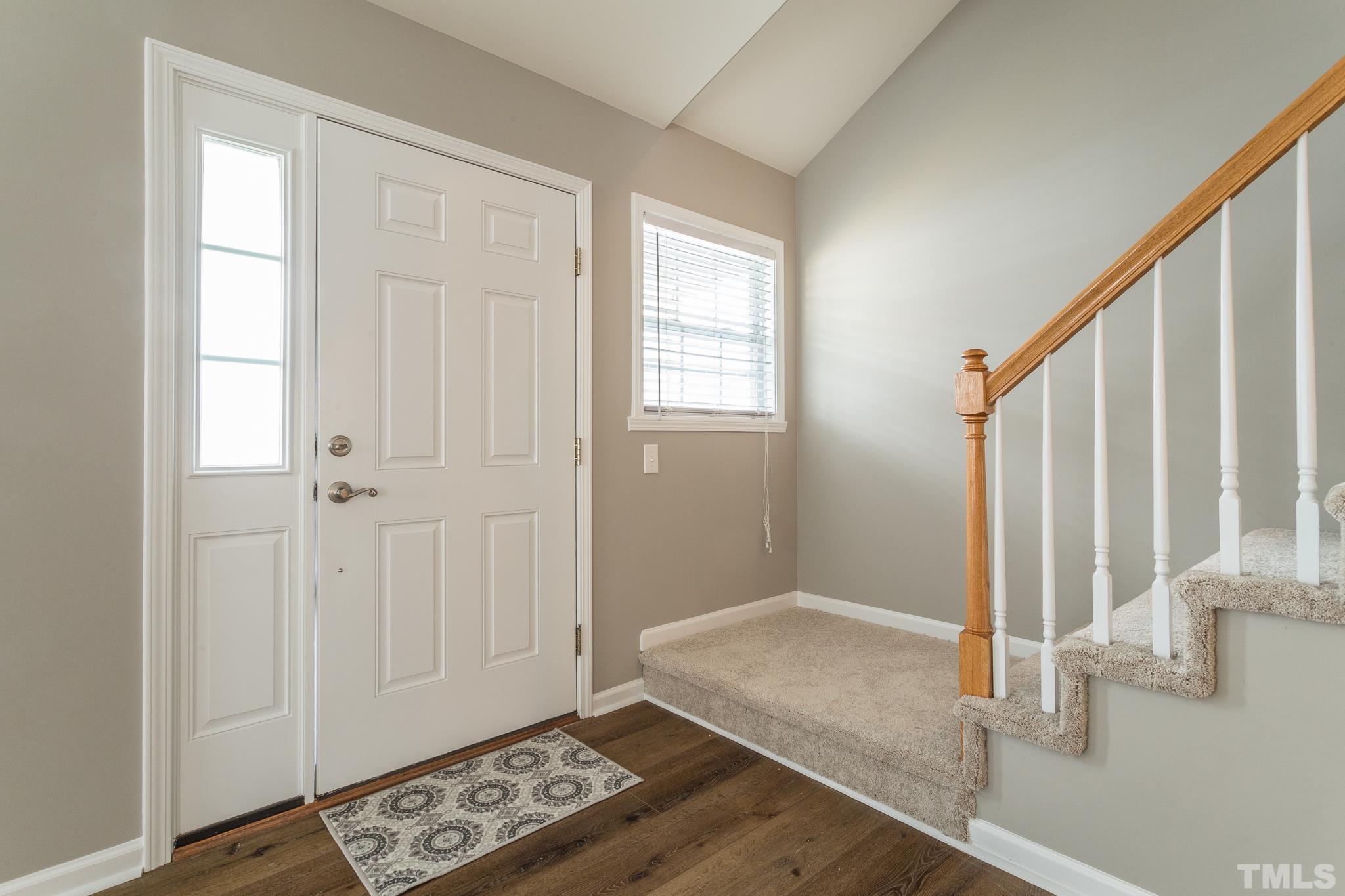 1307 Mallory Lane Durham, NC 27713 - Photo 10 of 29 a view of entryway with wooden floor