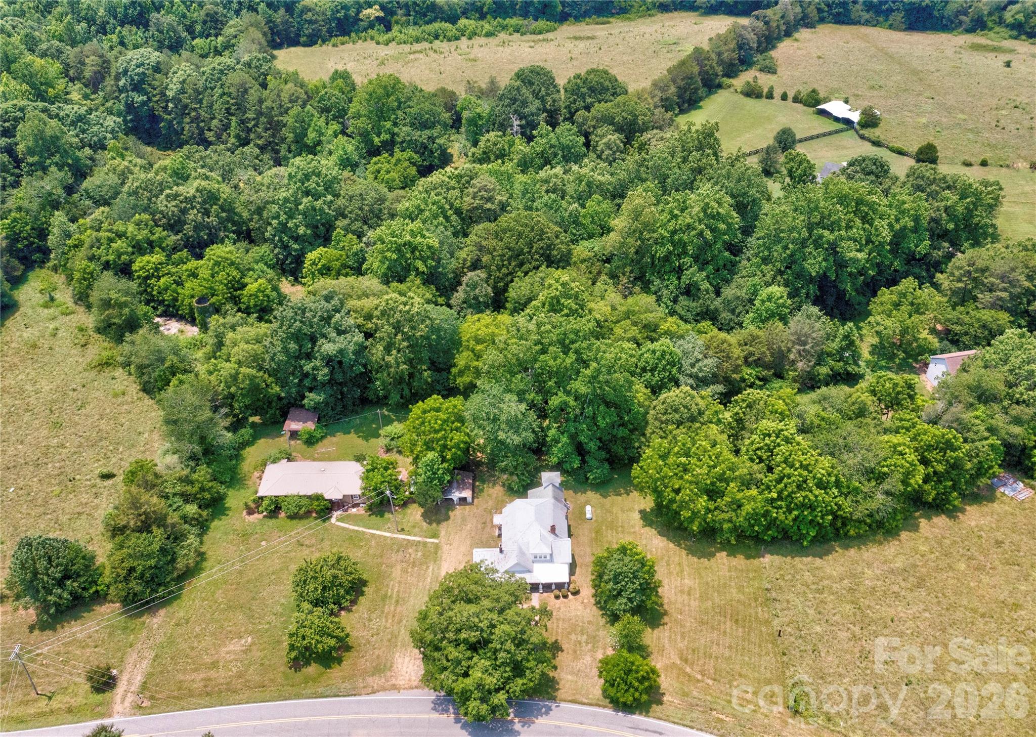 1813 St Marks Church Road Crouse, NC 28033 - Photo 15 of 22 an aerial view of a house with a yard and lake view