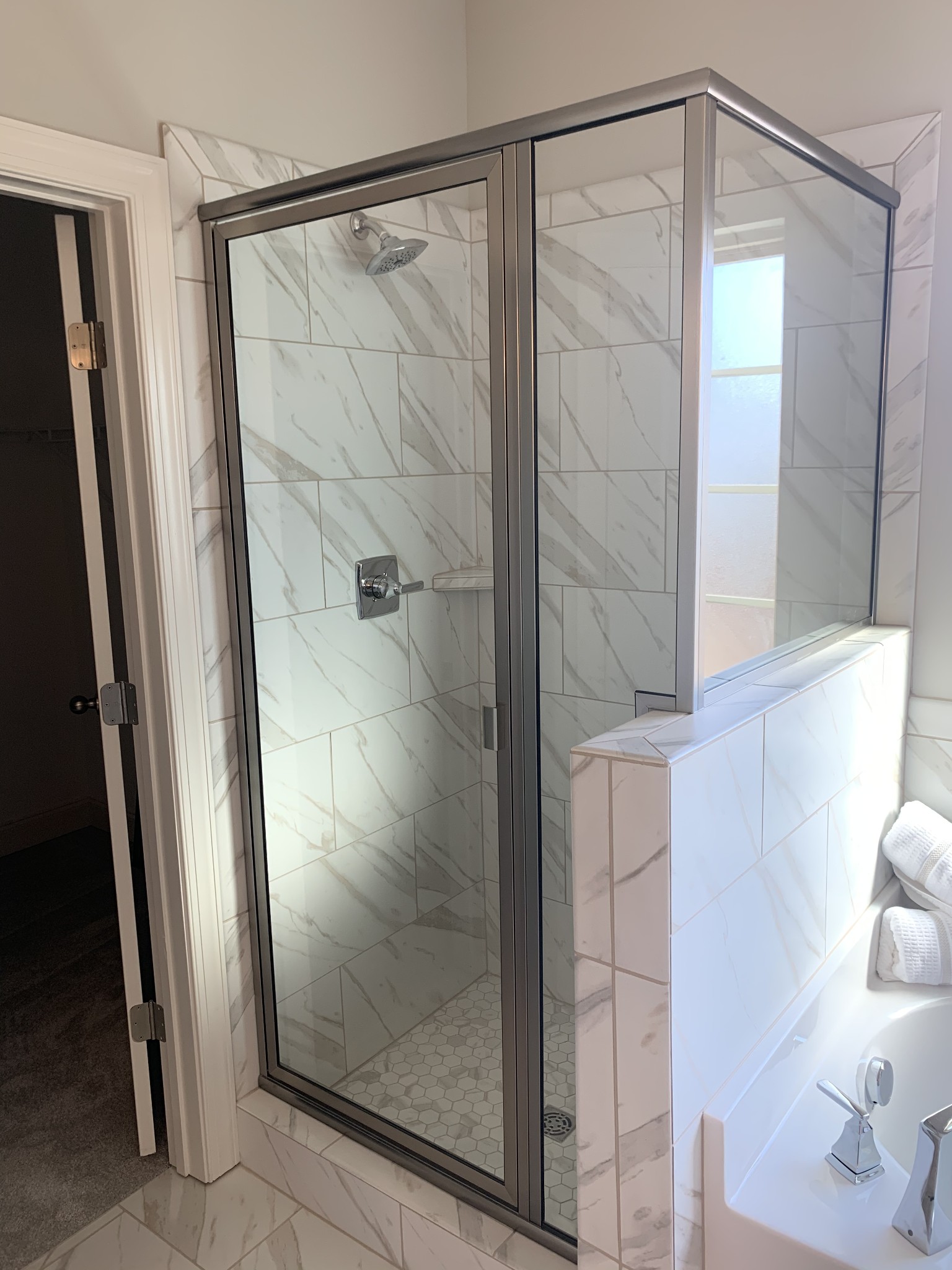 430 Butler Road Mount Juliet, TN 37122 - Photo 12 of 18 a bathroom with a glass shower door