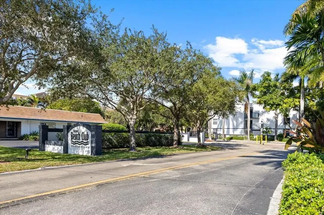 a view of a street with houses