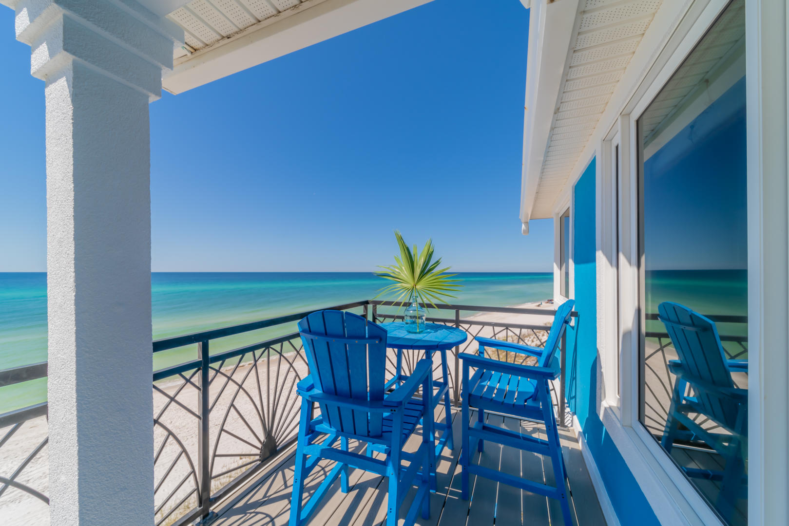 260 South Wall Street Inlet Beach, FL 32461 - Photo 16 of 59 a view of balcony with furniture and wooden floor