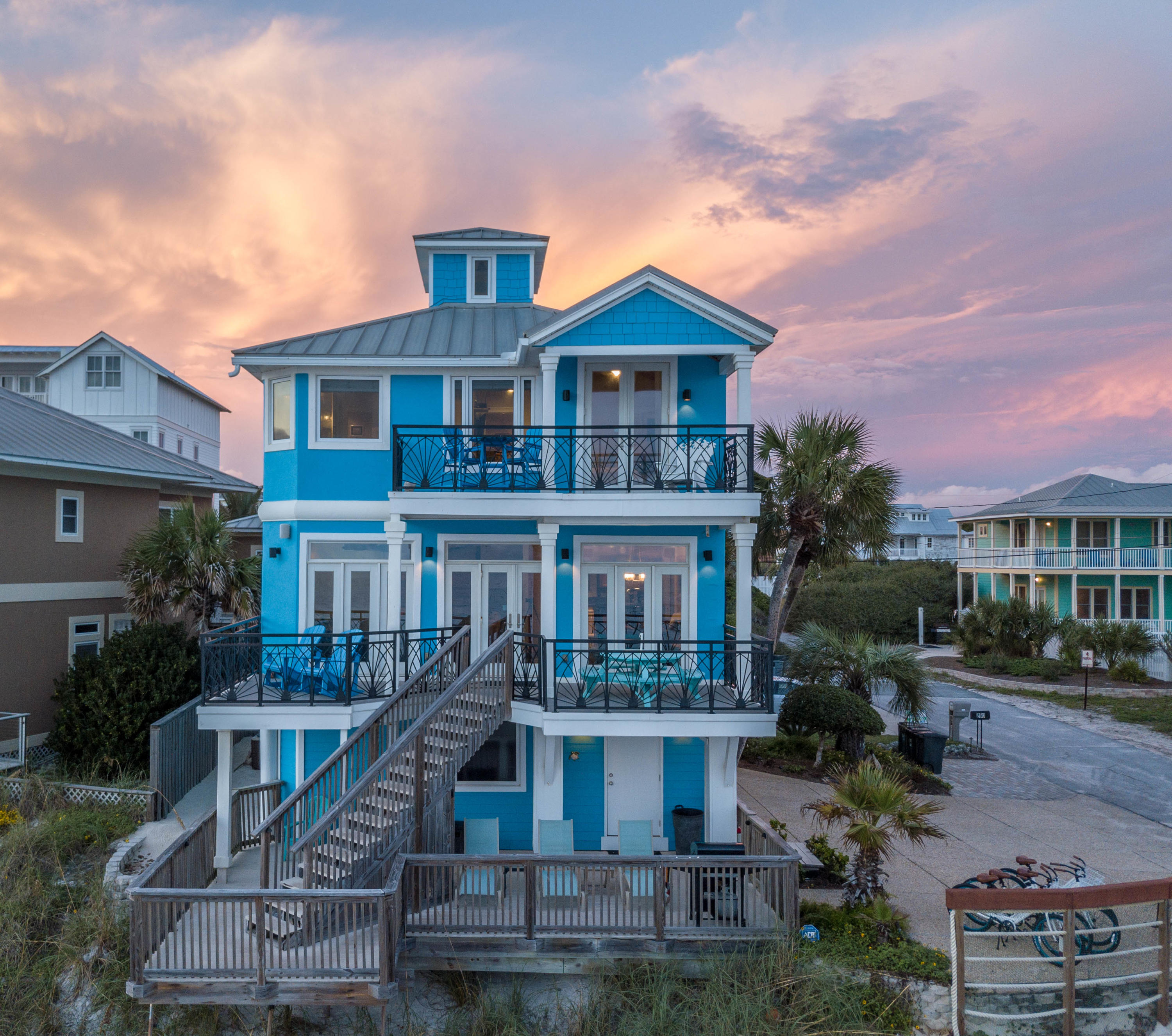260 South Wall Street Inlet Beach, FL 32461 - Photo 2 of 59 a front view of a house with a yard