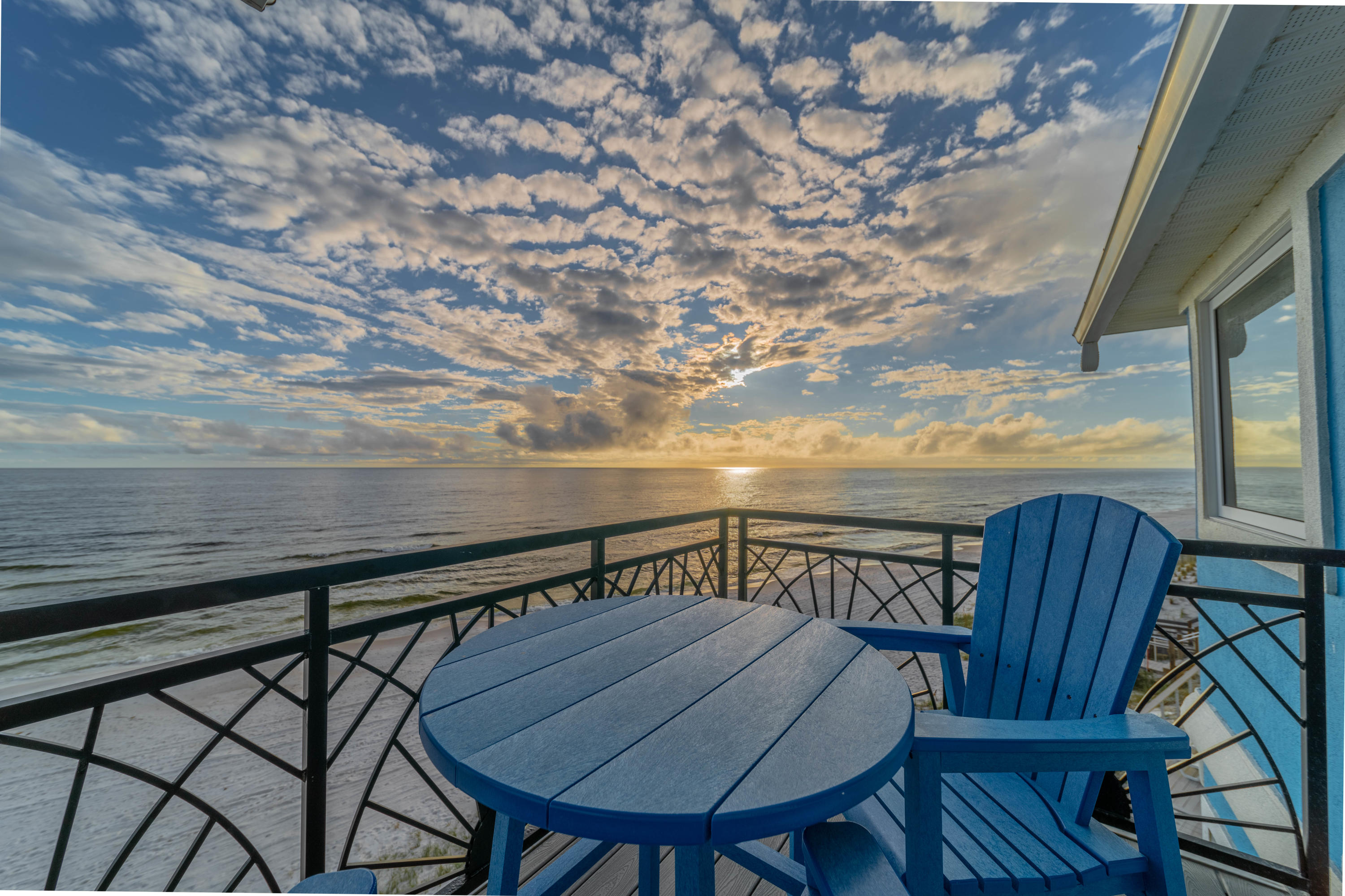260 South Wall Street Inlet Beach, FL 32461 - Photo 34 of 59 a view of a roof deck with table and chairs with wooden floor and fence