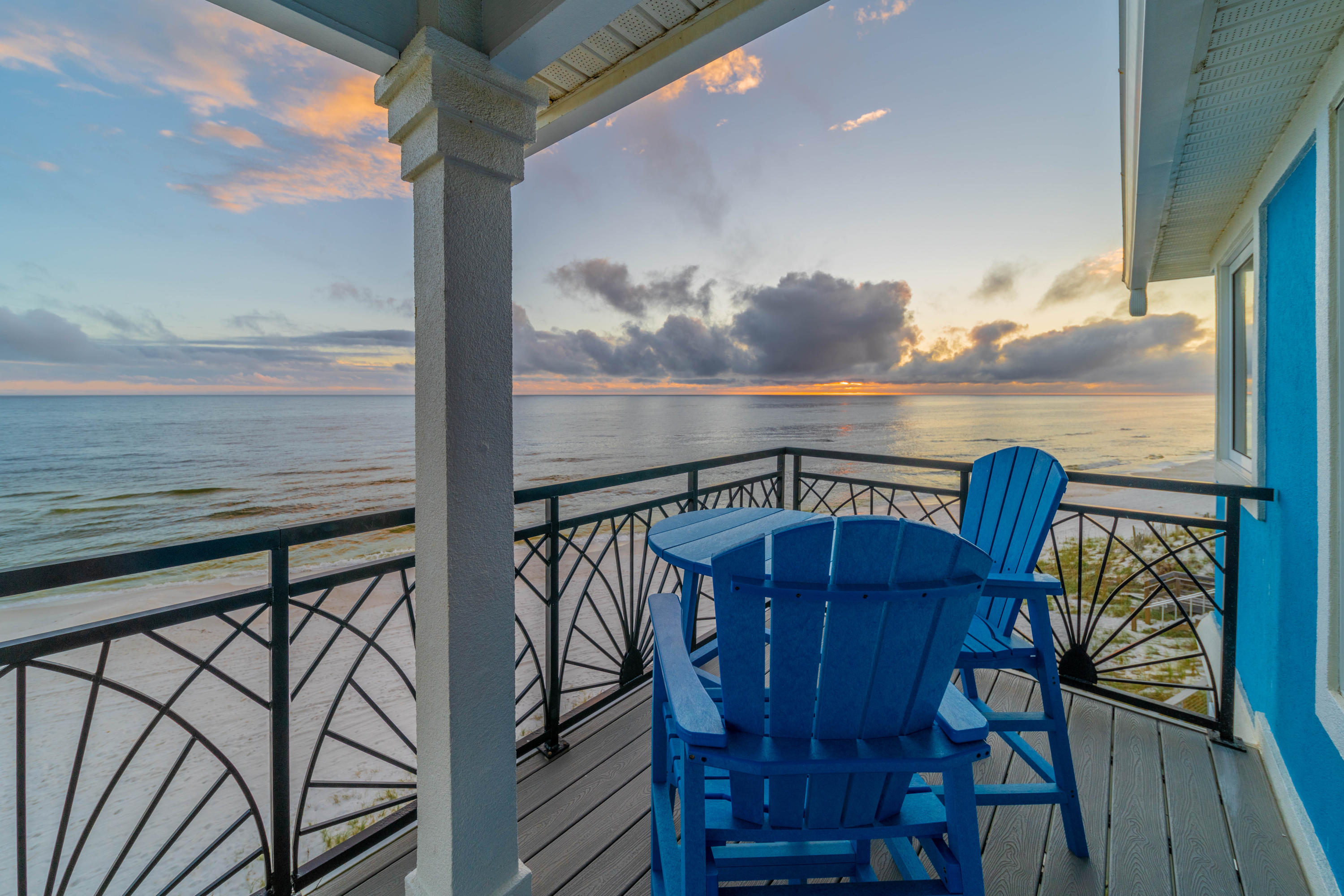 260 South Wall Street Inlet Beach, FL 32461 - Photo 39 of 59 a view of a balcony with chair and wooden floor