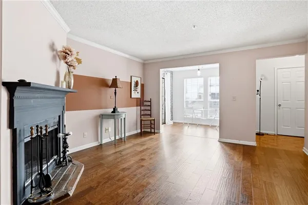 a view of a livingroom with a furniture and a window