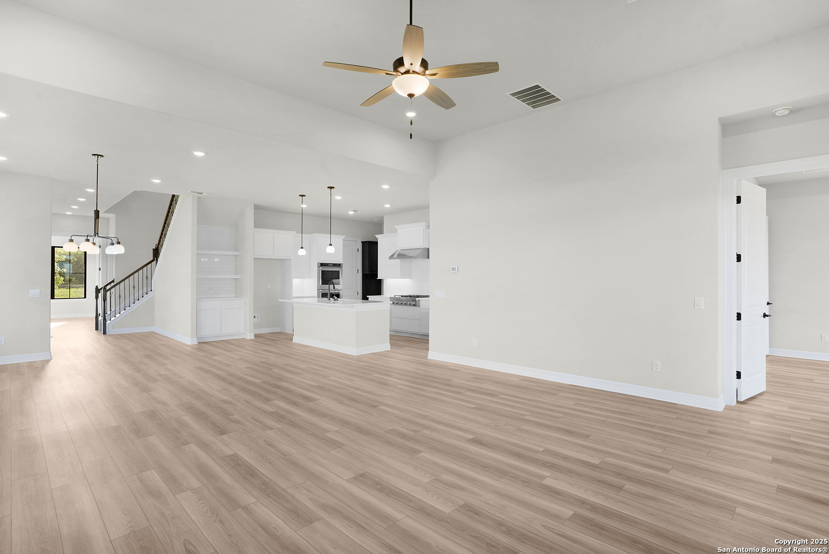972 Nolte Bend Seguin, TX 78155 - Photo 34 of 65 a view of kitchen with cabinets and wooden floor