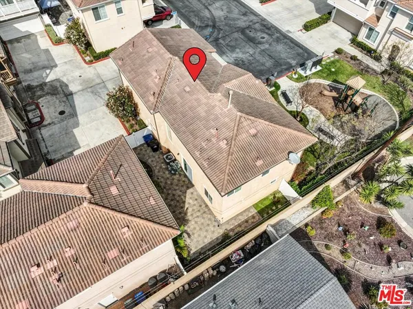 an aerial view of multiple house