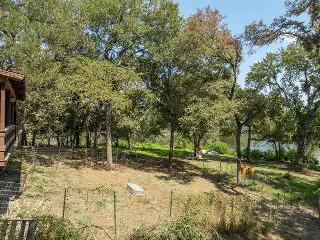 a view of road with trees