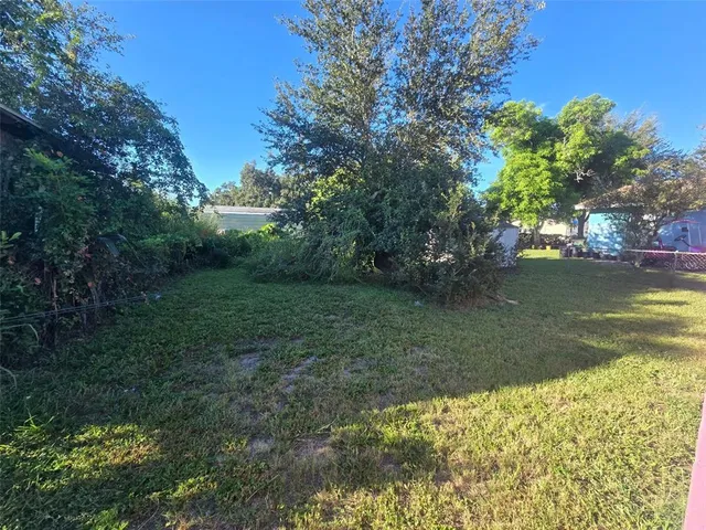 a view of yard with green space