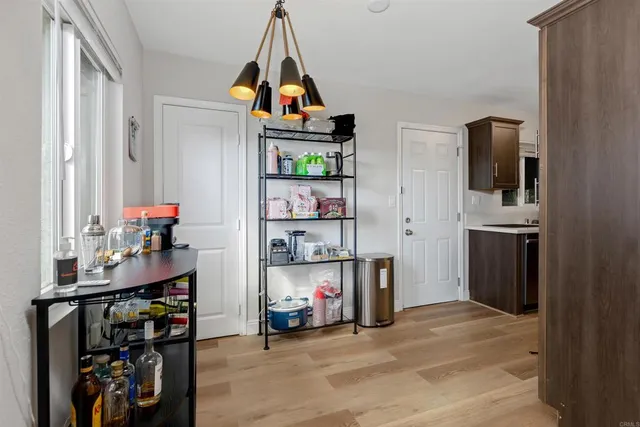 a view of storage and utility room