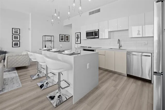 a view of a city from a balcony