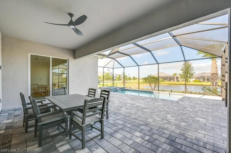 5856 Sunningdale St Avenue Immokalee, FL 34142 - Photo 7 of 44 a view of a dining room with furniture window and outside view