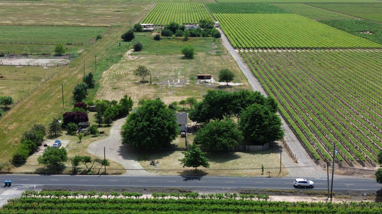5206 East Jahant Road Acampo, CA 95220 - Photo 1 of 67 Overhead view of property from above Jahant Rd