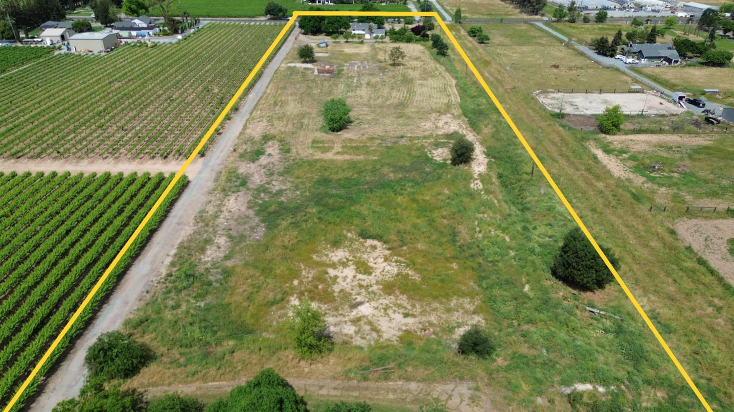 5206 East Jahant Road Acampo, CA 95220 - Photo 6 of 67 Overhead view from back of property looking towards Jahant Rd
