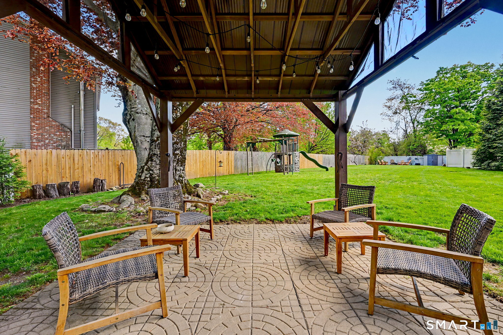 179 West Rocks Road Norwalk, CT 06851 - Photo 32 of 40 Covered Backyard Patio