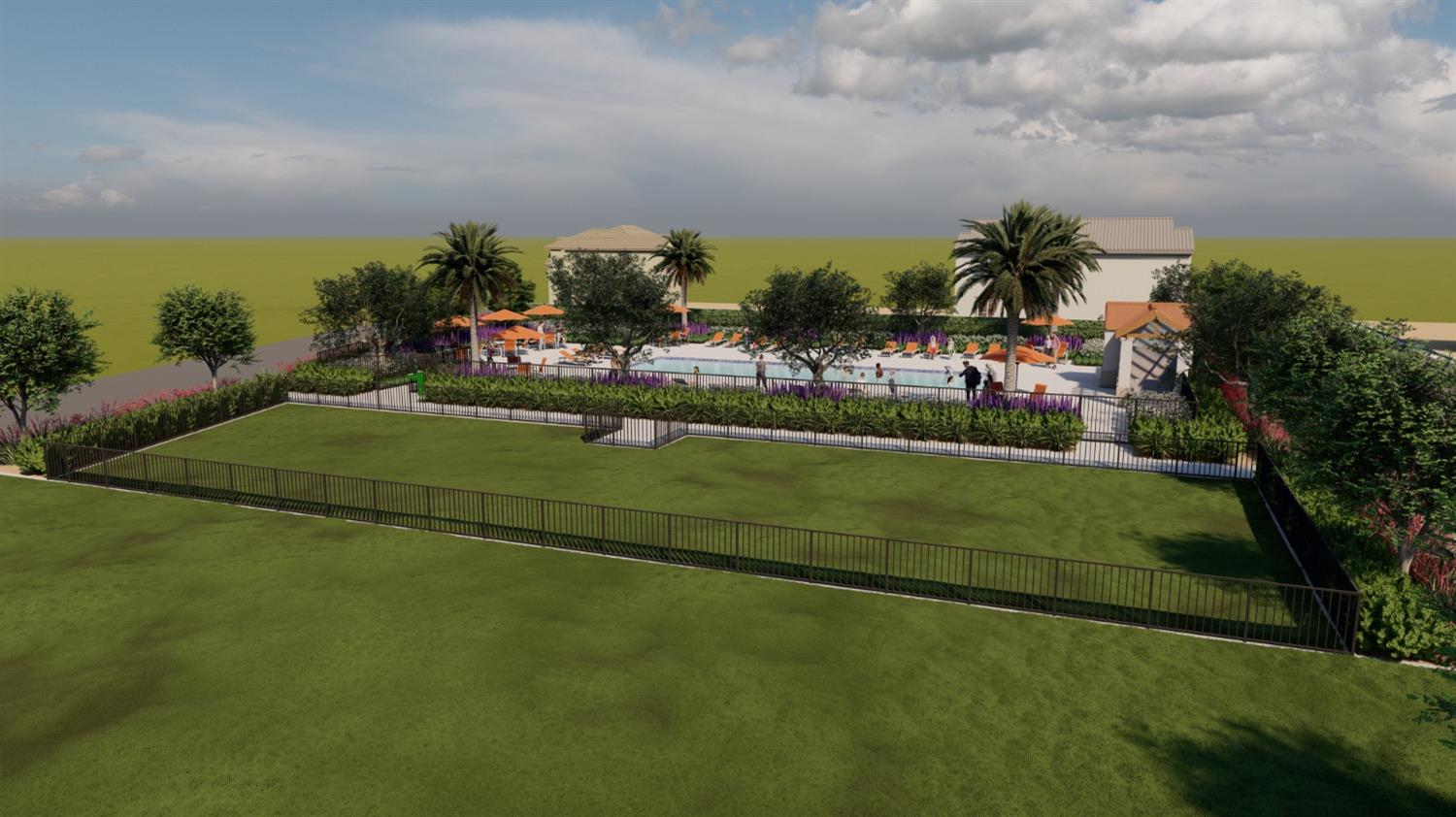 1150 Encore Way West Madera, CA 93636 - Photo 32 of 33 a view of a golf course with a lake
