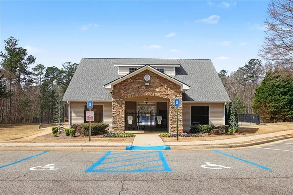 a view of a house with a outdoor space