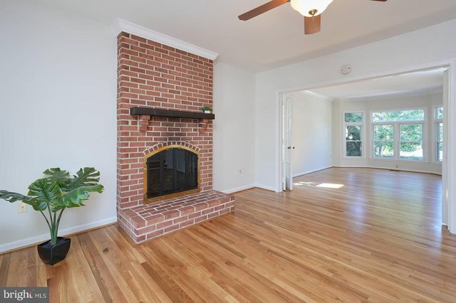 a front view of a house with a fireplace