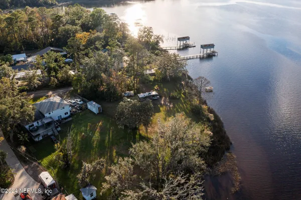 a view of a lake with a lake