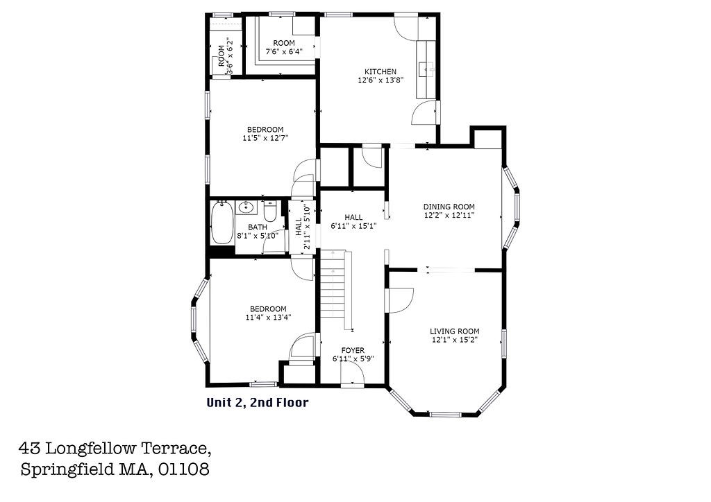 43 Longfellow Terrace Springfield, MA 01108 - Photo 24 of 25 a picture of a floor plan