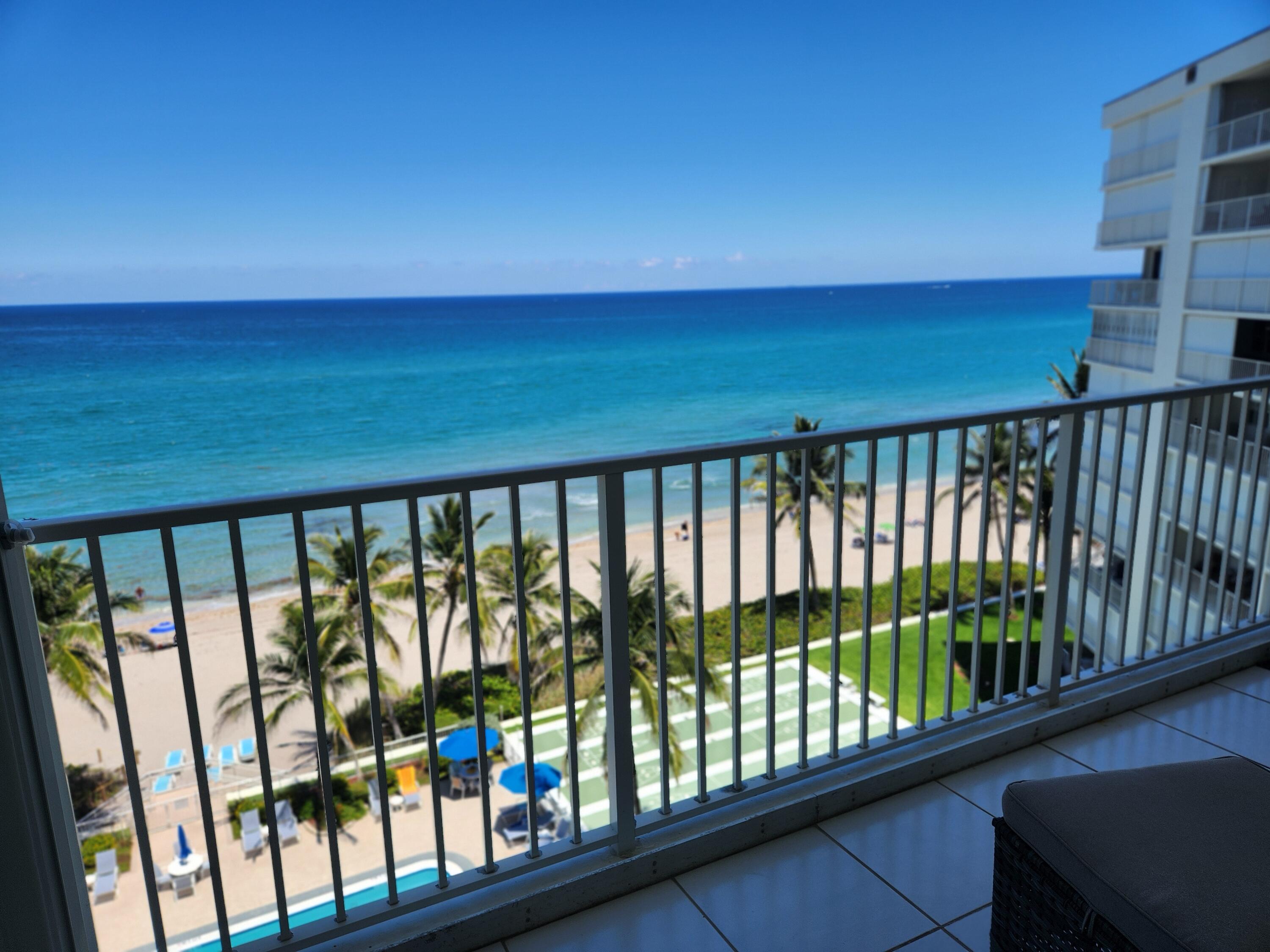 3101 South Ocean Boulevard, Unit 812 Highland Beach, FL 33487 - Photo 19 of 24 a view of city from a balcony