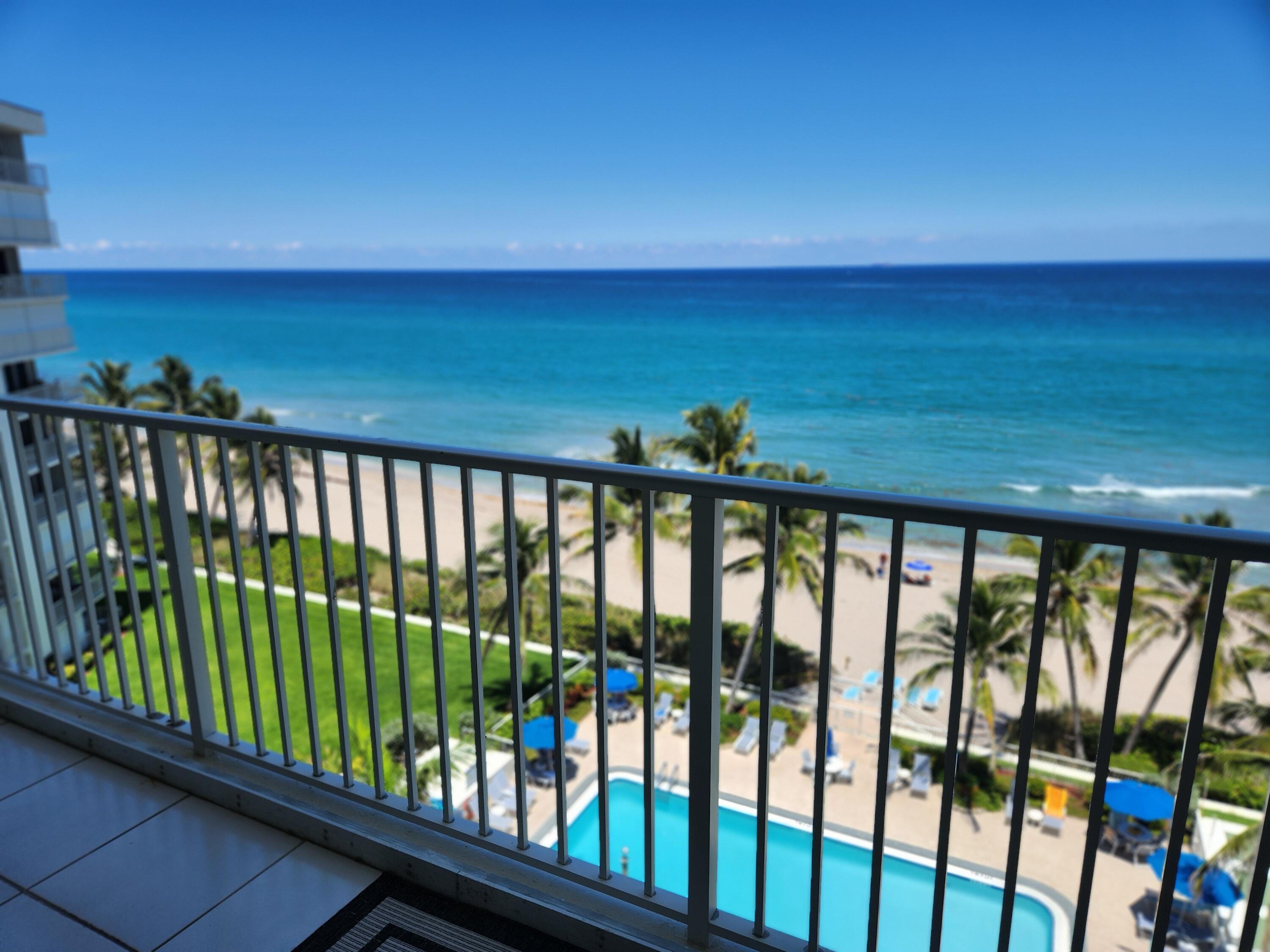3101 South Ocean Boulevard, Unit 812 Highland Beach, FL 33487 - Photo 21 of 24 a balcony with outdoor space